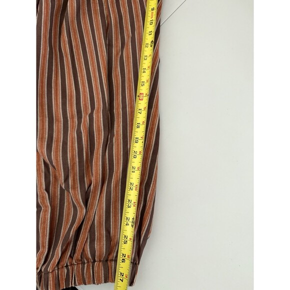 Free People Ellie Striped Pull-On Barrel Pants Extra Small XS Daisy Combo New - Picture 9 of 12